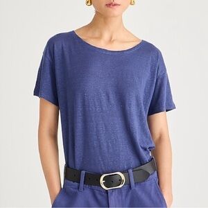 NWT Relaxed Linen-Blend T-Shirt